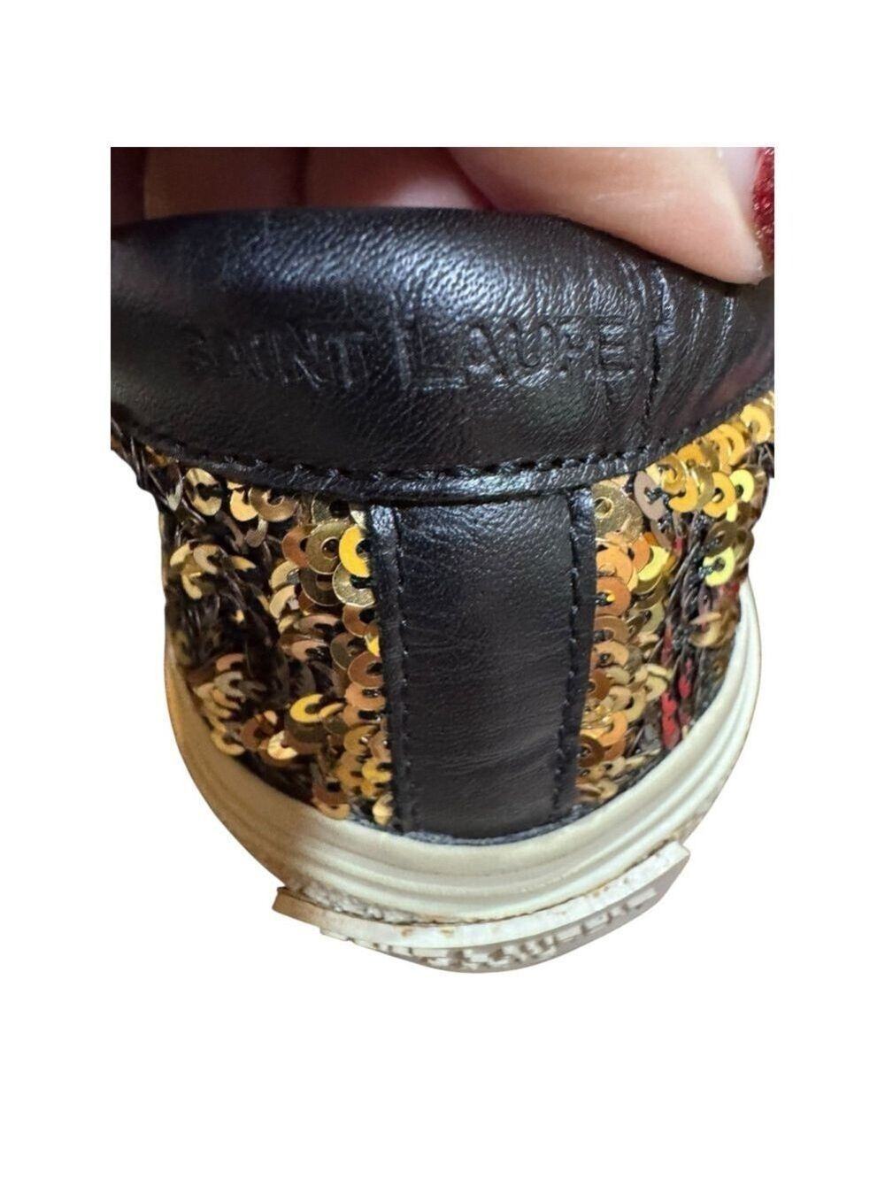 Saint Laurent Sequin Skate Sneakers in Box with COA - Picture 8 of 14